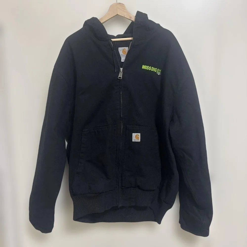 Carhartt カーハート ジップアップパーカー ブラック 2XL