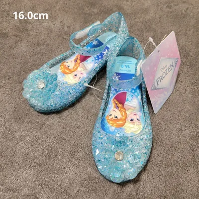 ディズニー アナと雪の女王 ガラスの靴 ジュエルサンダル ラメ入り 16.0cm