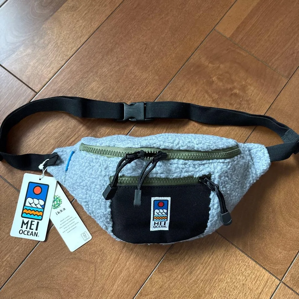 MEI ボディバッグ ウエストポーチ グレー