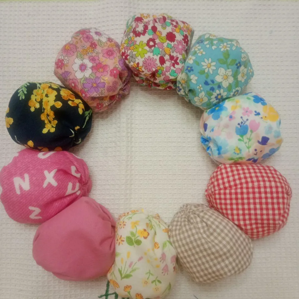 お手玉 10個セット ハンドメイド 知育玩具 昔遊び 花柄 チェック