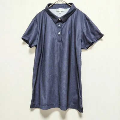 【エピキュール】 ポロシャツ ゴルフウェア メンズ ネイビー XL 春夏秋