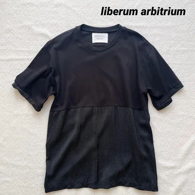 リベルムアルビトリウム 半袖Tシャツ 切替 ストライプ 光岡慎介