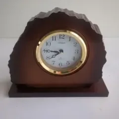 CITIZEN 置時計 木目調 クォーツ式