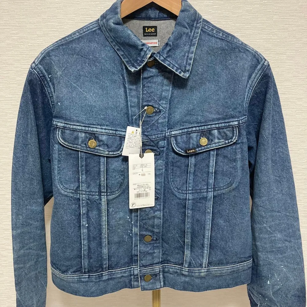 【新品・未使用】Lee ライダースジャケット デニム ビンテージ加工 Lサイズ