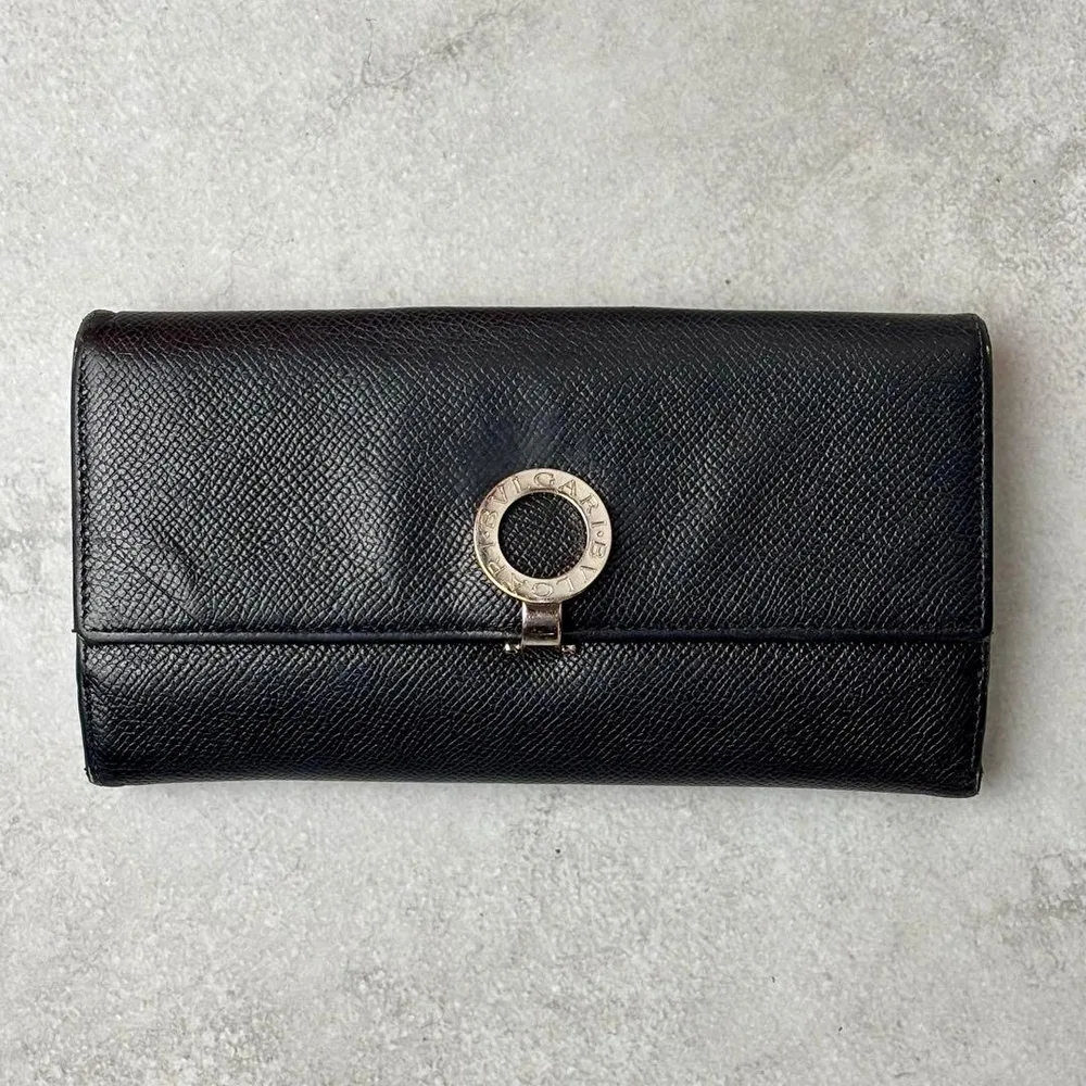 BVLGARI ブルガリ ビーゼロワン 長財布 レザー ブラック ユニセックス