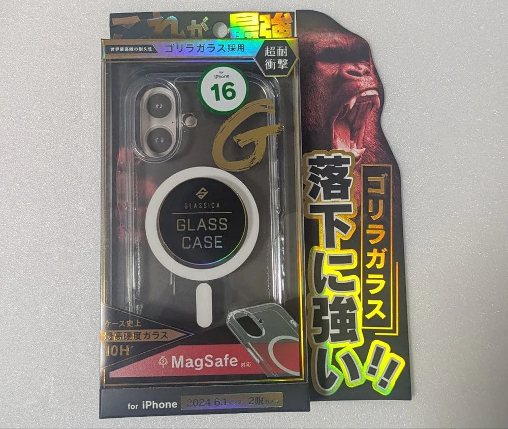 iPhone16 GLASSICA ゴリラガラスケース MagSafe対応