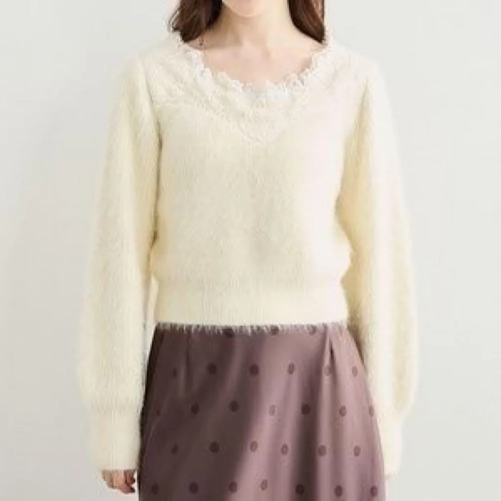 COCODEAL フェザーレースニット