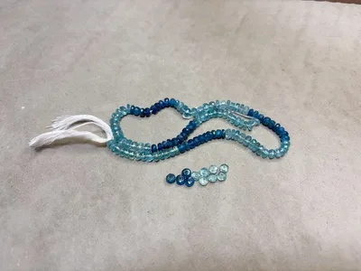 天然石鉱物 アパタイト ロンデルボタンカット ハンドメイドアクセサリー パーツ