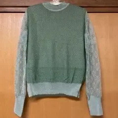 Mame Kurogouchi マメクロゴウチ ニット グリーン