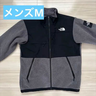 美品THE NORTH FACE フリースジャケット グレー×ブラック メンズM