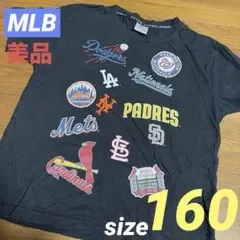 美品 MLB メジャーリーグベースボール 160 Tシャツ ブラック 黒
