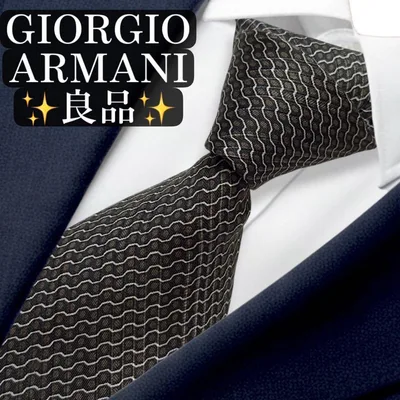 良品✨GIORGIO ARMANI ネクタイ ジャガード ジョルジオアルマーニ