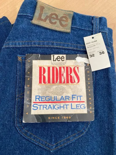 【デッドストック裾上げ済】90sUSA製 Lee インディゴデニムパンツ W32