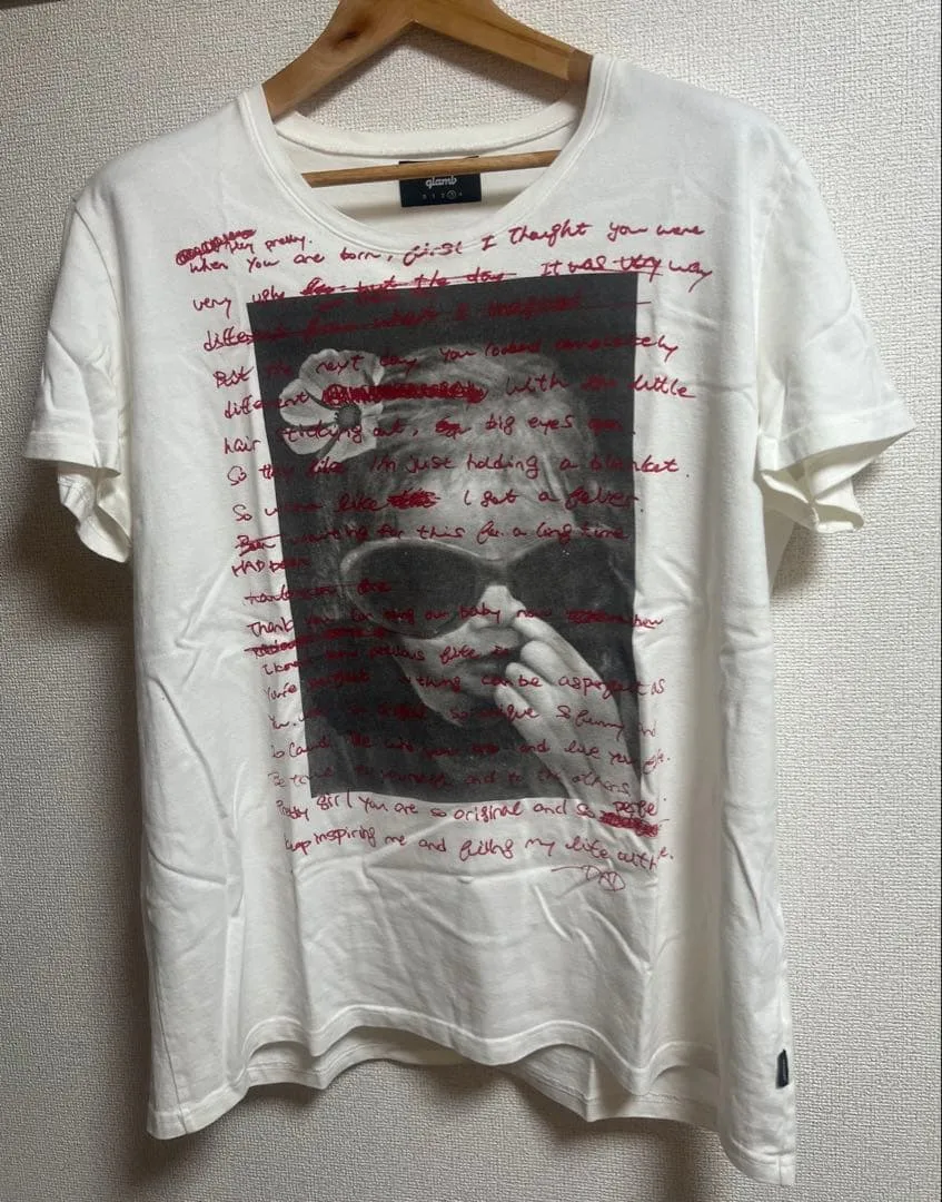 glamb グラム フォトグラフィック Tシャツ ホワイト サイズ3