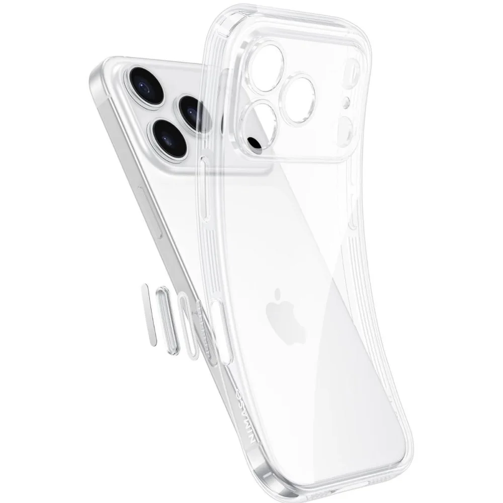 NIMASO iPhone17Pro ケース クリア カメラコントロール ボタン