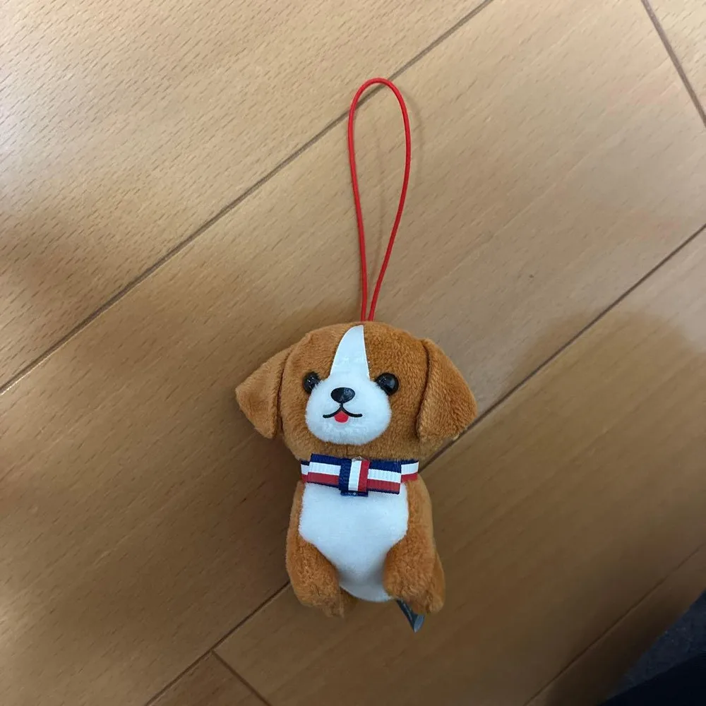 豆しば三兄弟 マロン キーホルダーぬいぐるみ
