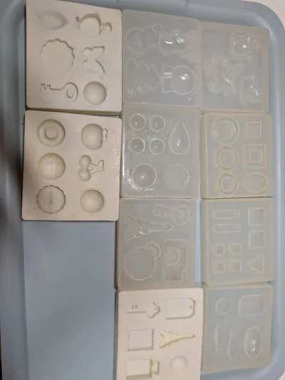 レジン用 シリコンモールド 10枚セット