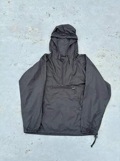 ロシア製 OLD GAP ナイロンアノラックパーカー L ブラックVINTAGE