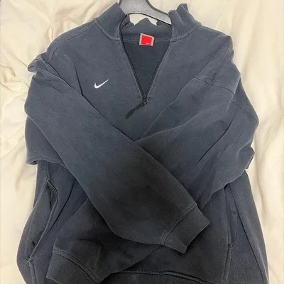 NIKE ハーフジップ スウェット ネイビー S