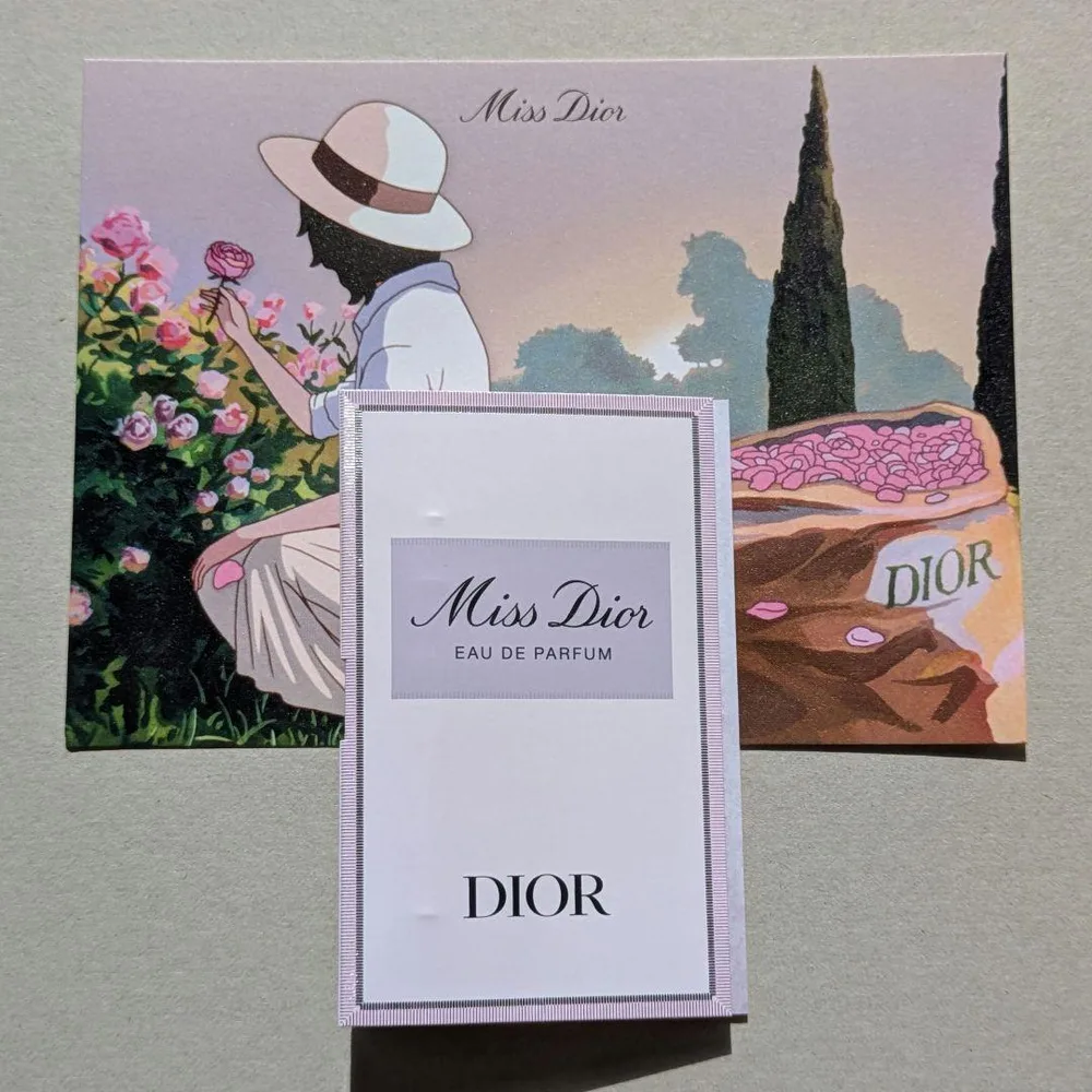 Dior ミスディオール オードゥ パルファン サンプル ポストカード1枚