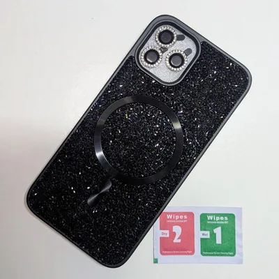 iPhone12pro MagSafe 対応 ケース &レンズカバー セット 黒