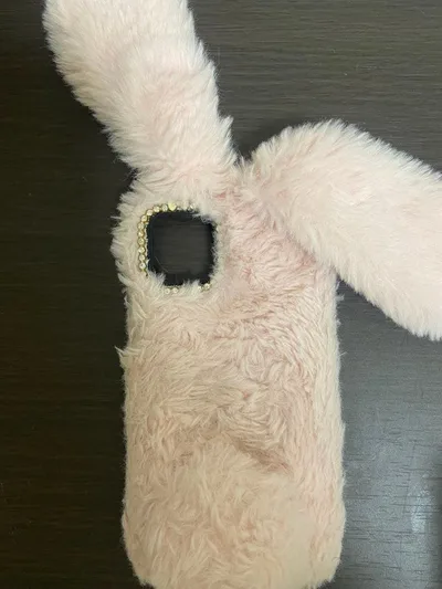 うさ耳 ファー iPhone11 ケース ピンク