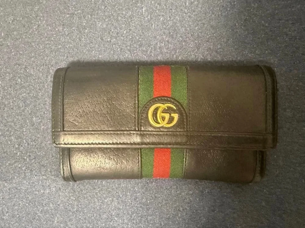 GUCCI 長財布 ブラック シェリーライン