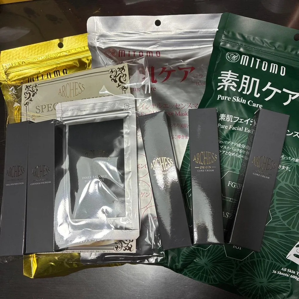 ARCHESS ORIGIN スキンケア・ファンデーションセット&フェイスマスク