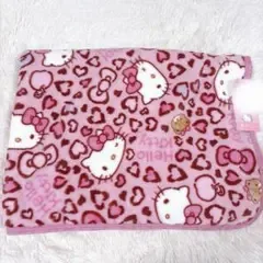【新品タグ付き】ハローキティ お昼寝 ブランケット レオパ ピンク80×115