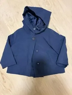 petit main キッズ フード付きジャケット ネイビー 90cm