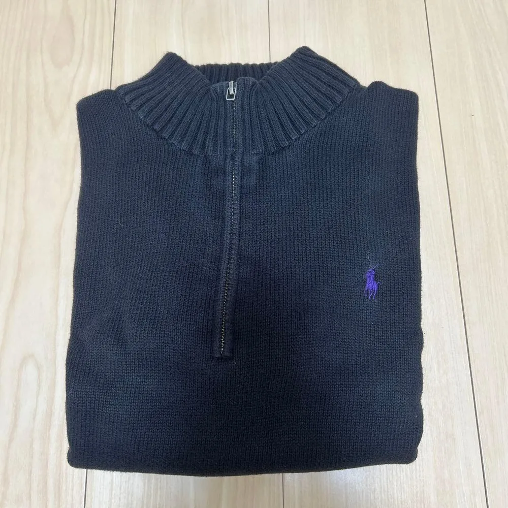 Polo Ralph Lauren ハーフジップ ニット 黒