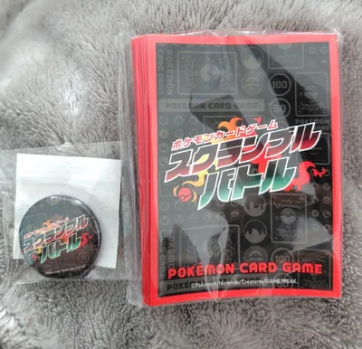 ポケモンカード デッキシールド スクランブルバトル 未開封 バッジ付き