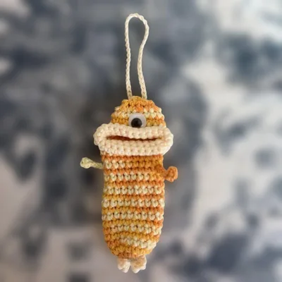 パクパクモンスターリップケース イエローグラデちゃん ハンドメイド