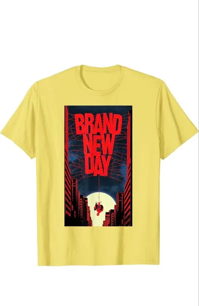 スパイダーマン BRAND NEW DAY Tシャツ イエロー