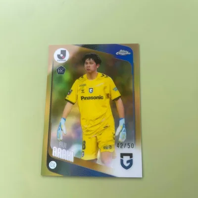 荒木琉偉 Topps Chrome Jリーグ 直筆サインカード 42/50