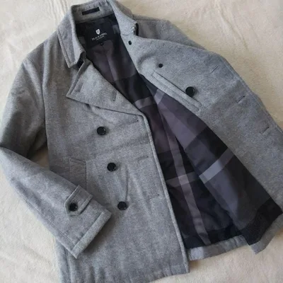 【美品 M】ブラックレーベルクレストブリッジ ダブルウールコート ダウン