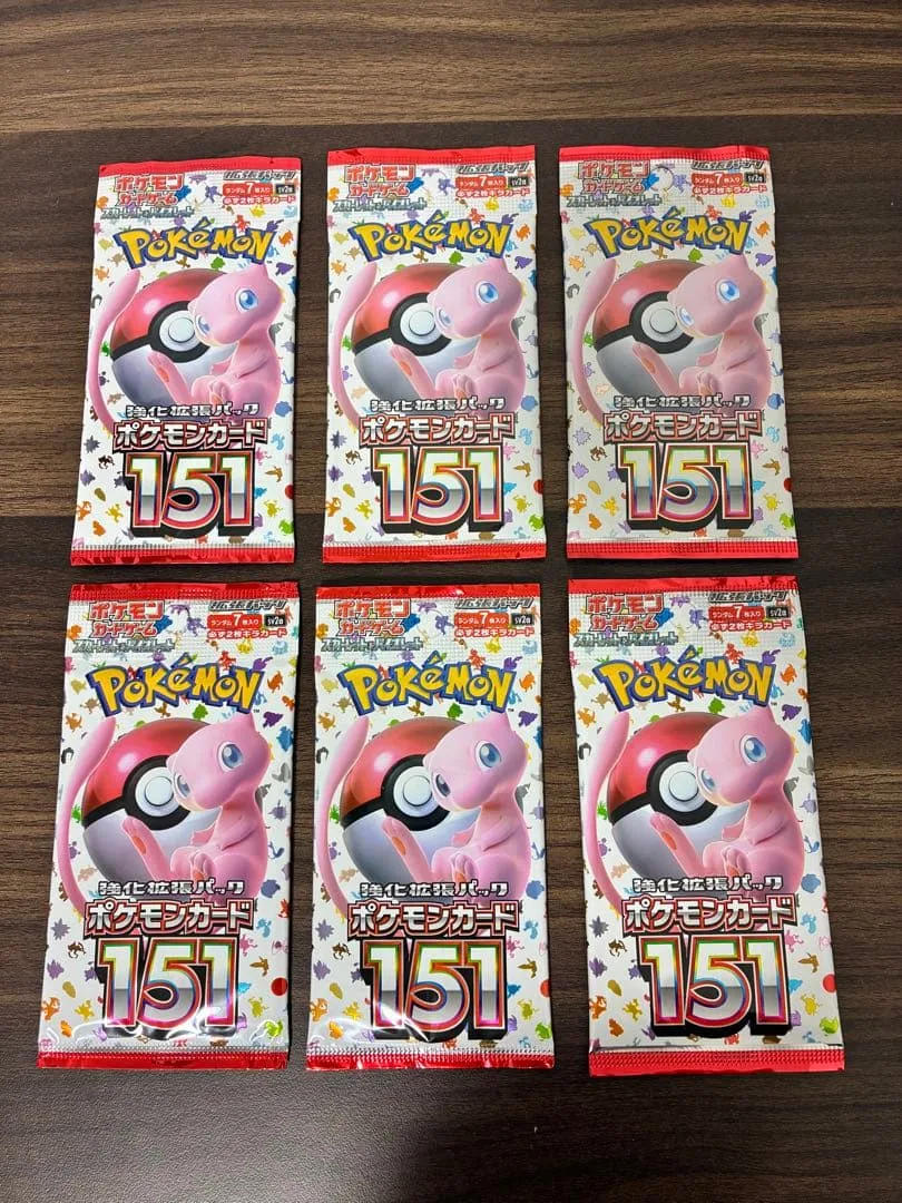 【新品・未開封】ポケモンカード 151 強化拡張パック 6パックセット