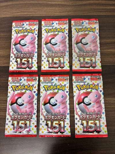 【新品・未開封】ポケモンカード 151 強化拡張パック 6パックセット