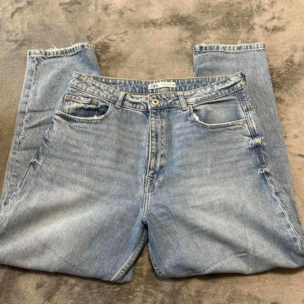 ZARA マムデニム ライトブルー 17号