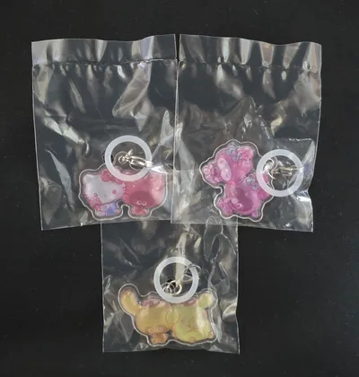 ぷにるんず×サンリオキャラクターズ ぷっくりクリアガチャマスコット3種セット