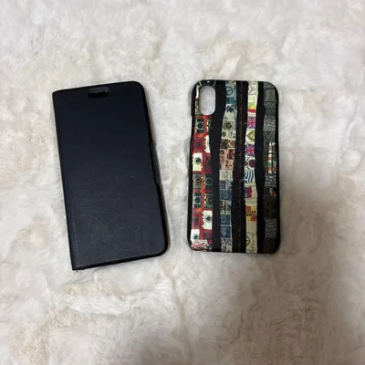 iPhone用ケース 2点セット 手帳型 ハードケース