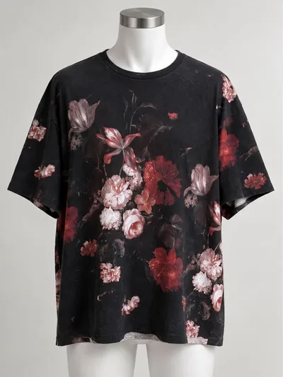LAD MUSICIAN ラッドミュージシャン 18ss 花柄 Tシャツ 46