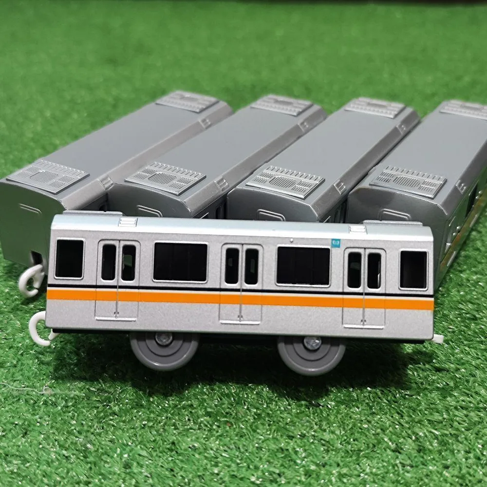 0906 動作確認済 プラレール 東京メトロ銀座線01系 中間車 5両セット