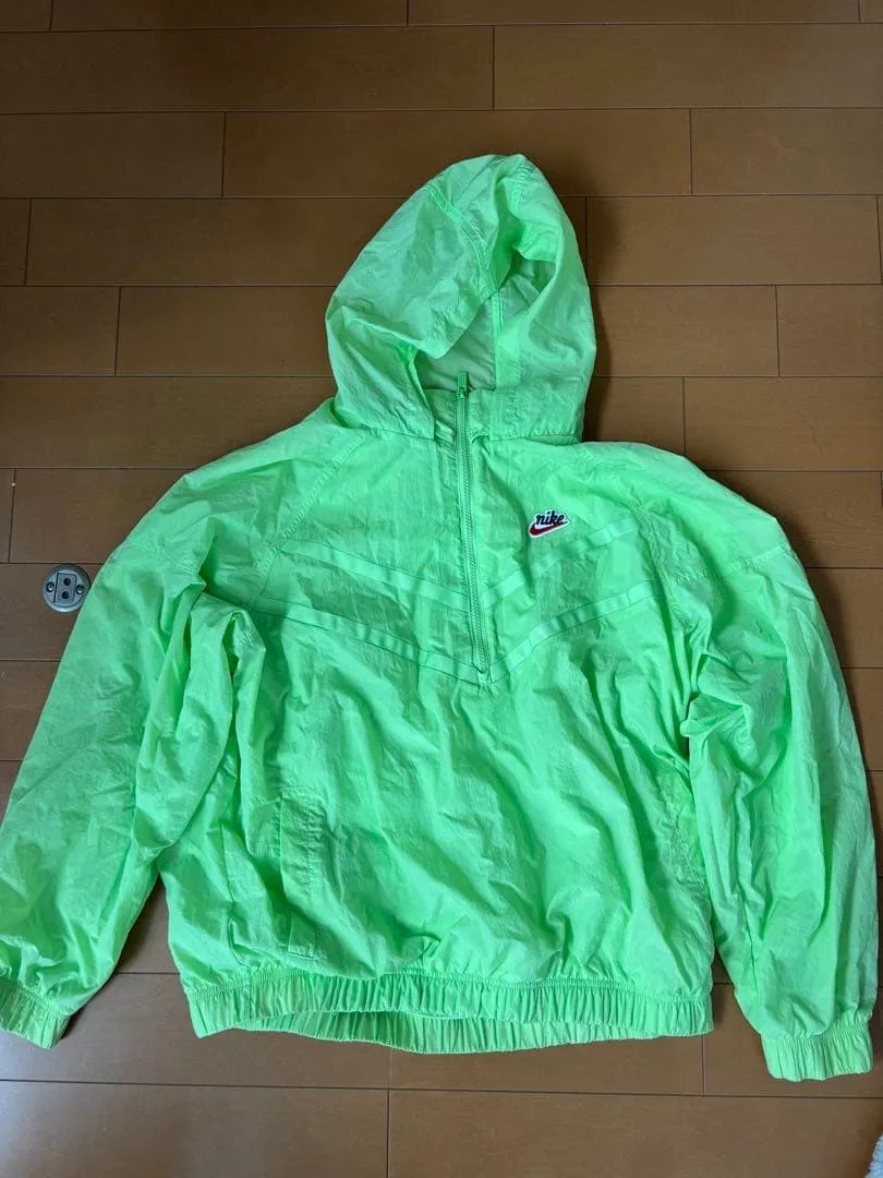 Nike 蛍光グリーン プルオーバー XL