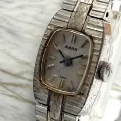 RADO 手巻き 腕時計 レディース 不動 シルバー ブレスレット 希少
