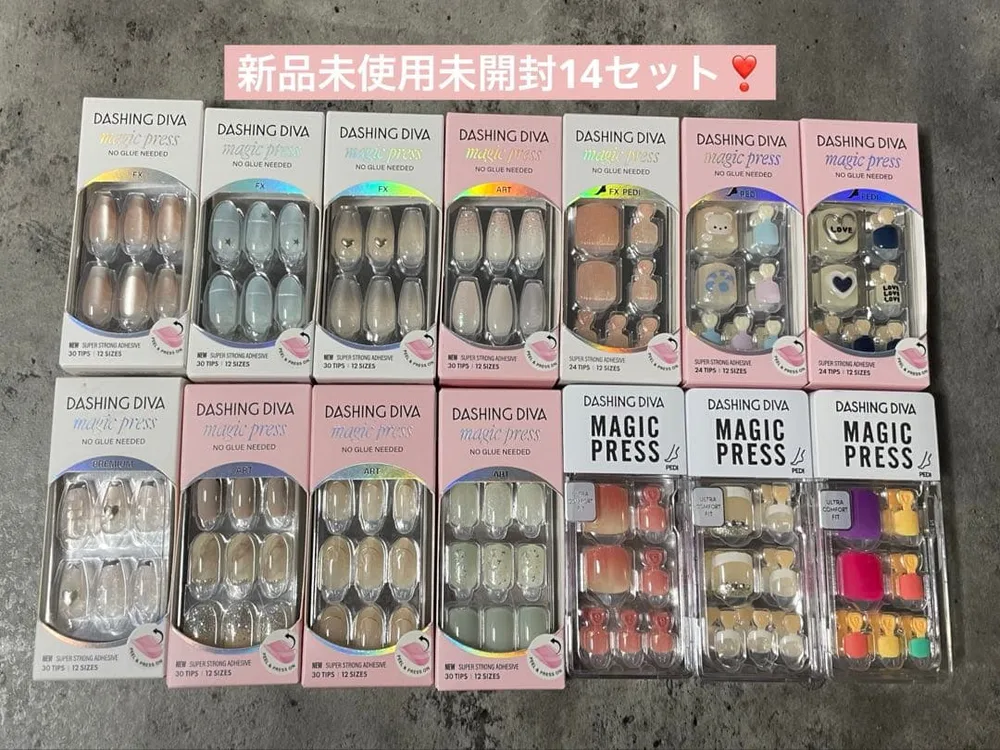 DASHING DIVA magic press ネイルチップ 14点セット