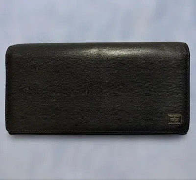 PORTER/CURRENT 長財布 ブラック レザー ロングウォレット