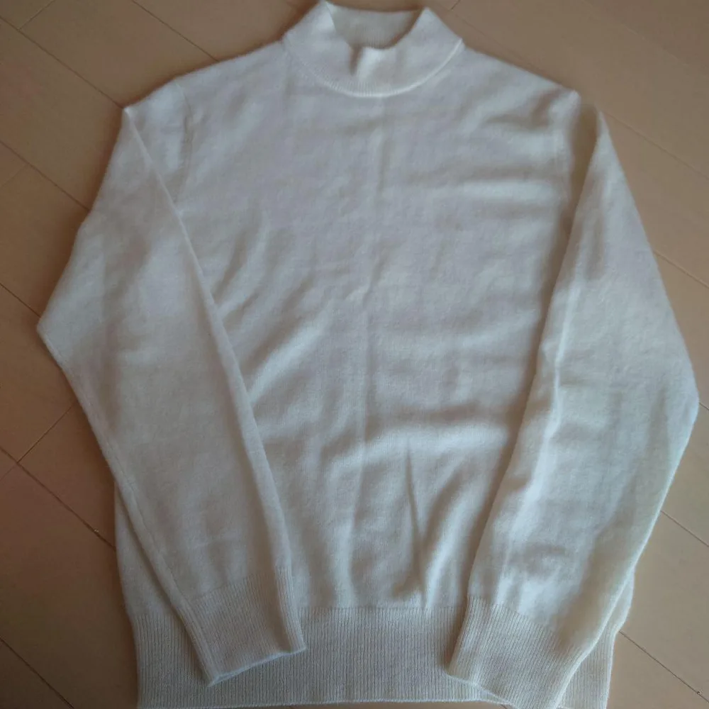 UNIQLO ユニクロ カシミアハイネックニット ホワイト S