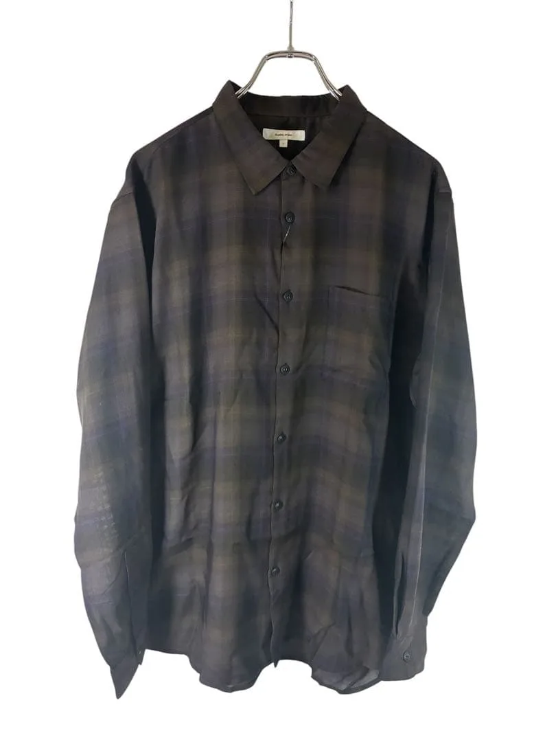 GLOBAL WORK ビエラチェックシャツ ダークブラウン L 新品