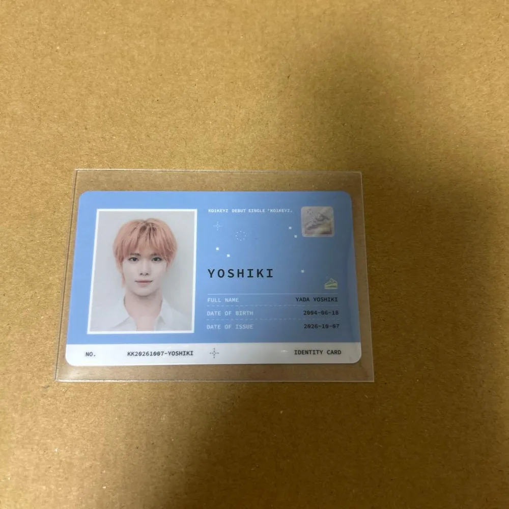 KO1KEYZ photodiary 封入 IDカード 矢田佳暉